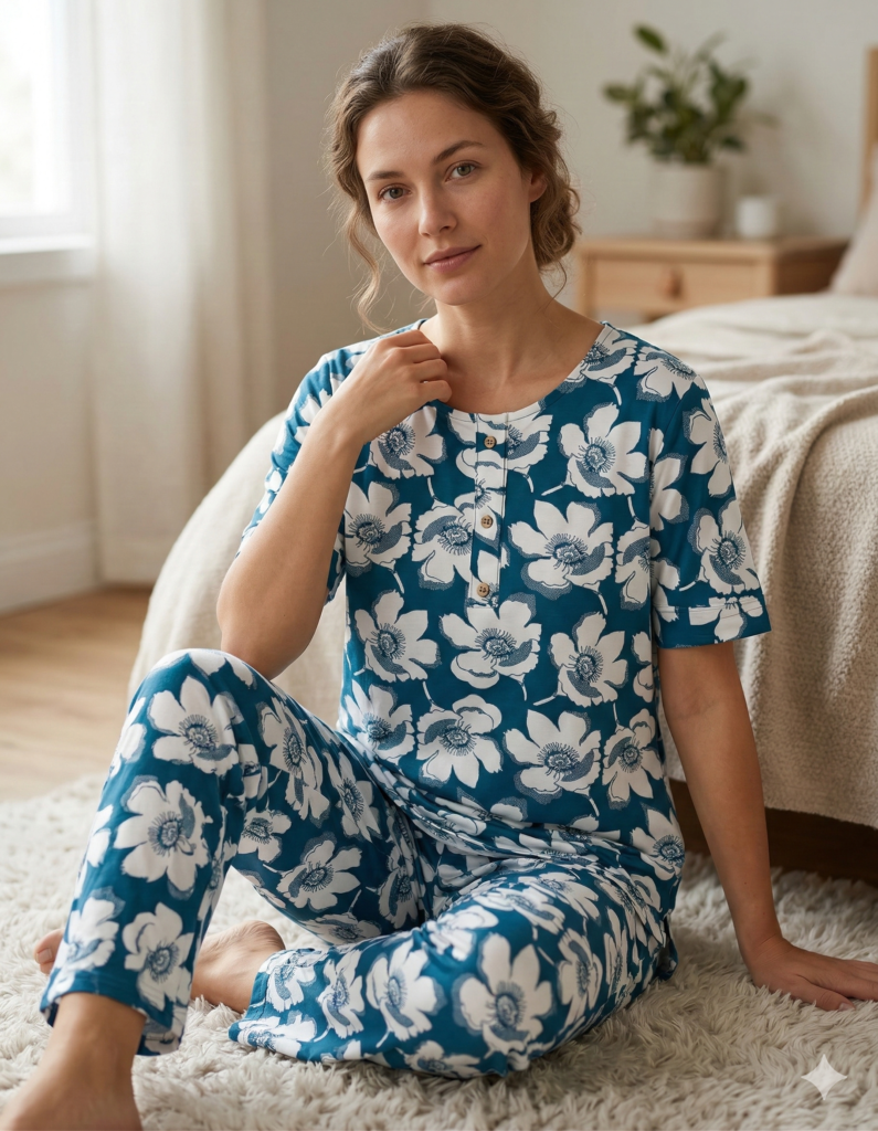 DENIM PRINT 2PCS SET