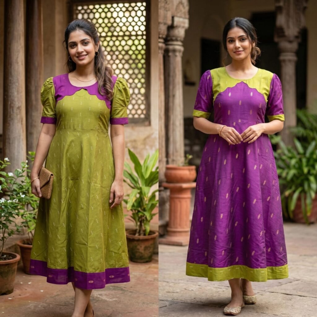 RAW SILK BOOMIKA UMBRELLA