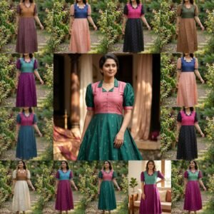 RAW SILK MAXI NECK 12 PARTS