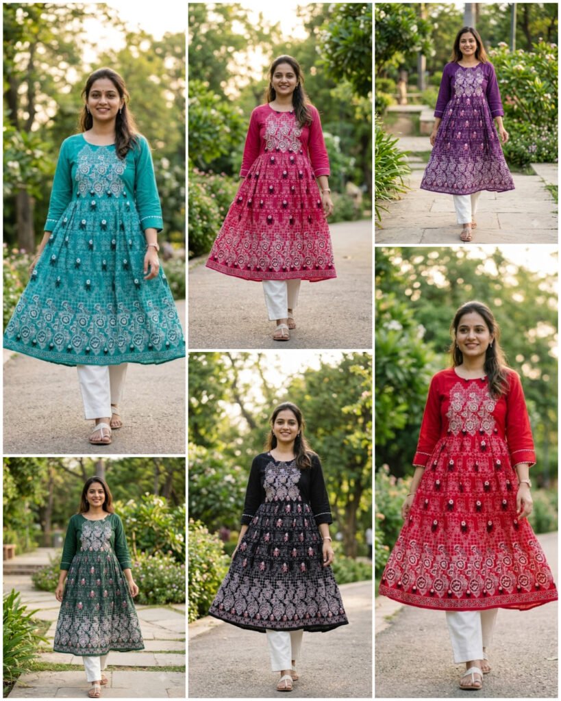 RAYON FABRIC WITH WORK